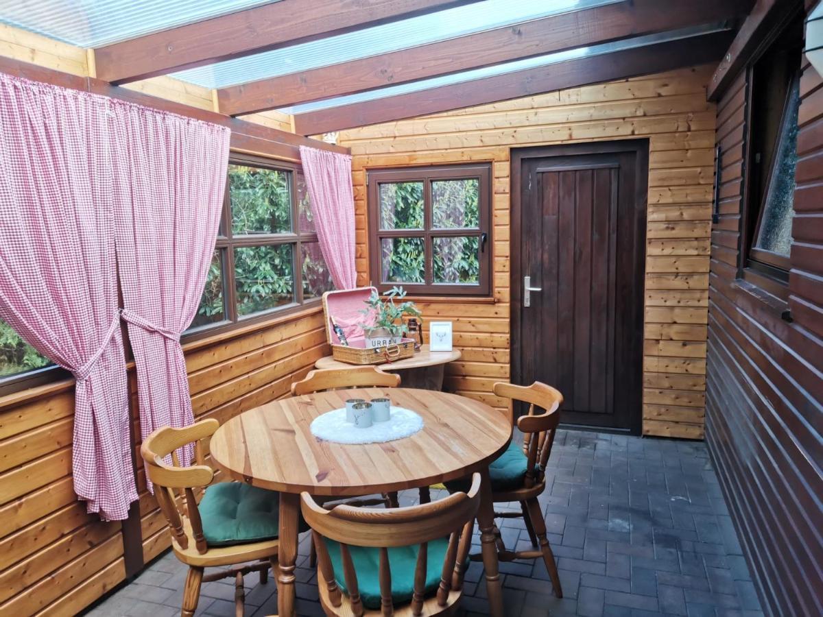 Kranich-Holzferienhaus 'Kleine Auszeit' Rehden Exterior foto